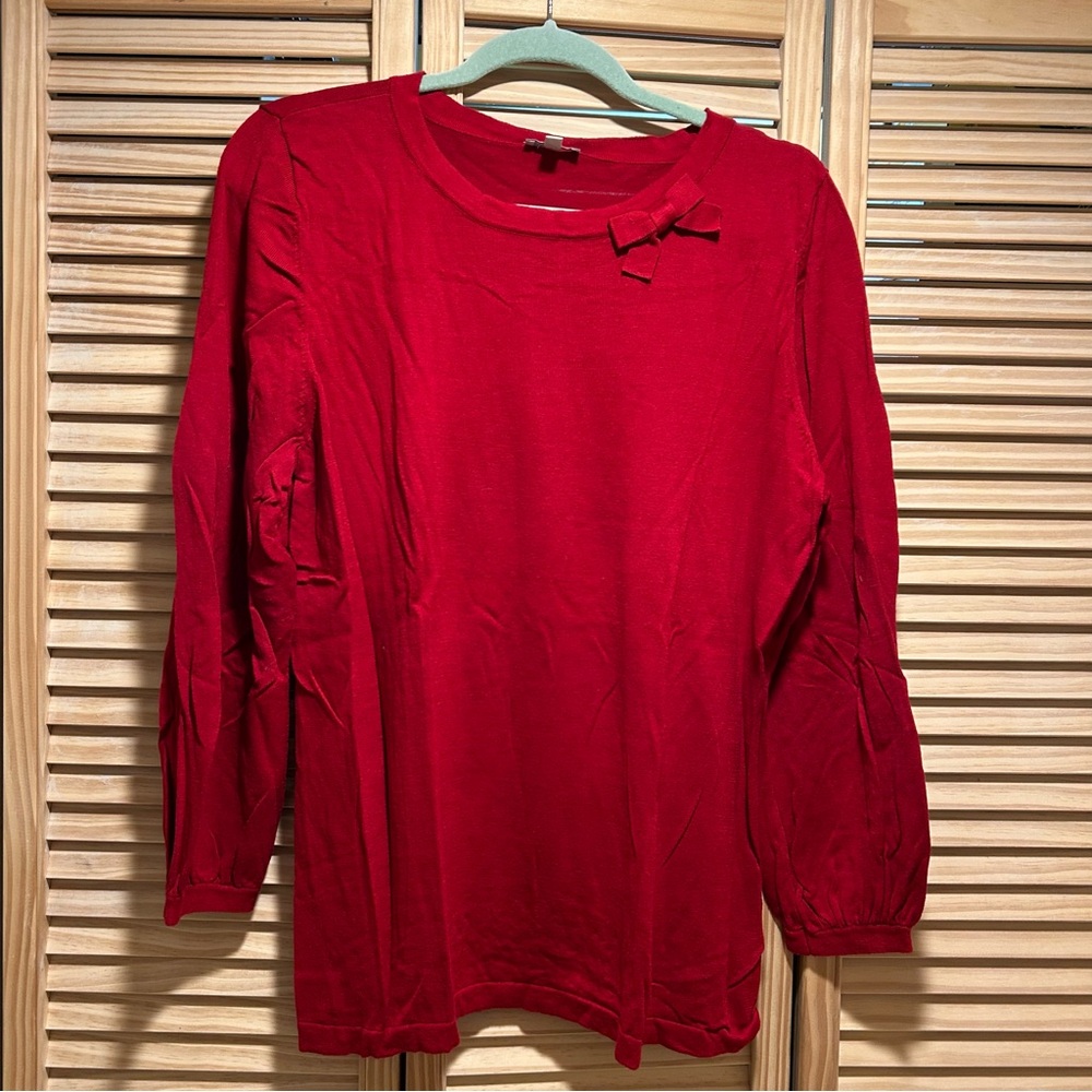 Red Sweater with Bow